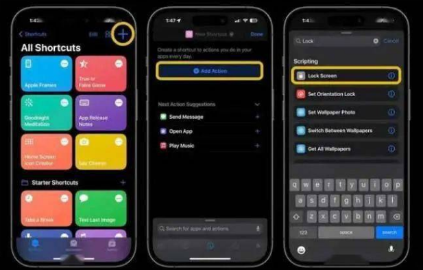 同心苹果14锁屏维修店分享iPhone14升级iOS16.4后如何创建锁屏快捷方式 